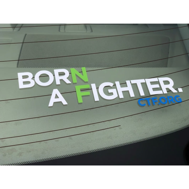 Born A Fighter Vinyl Decal