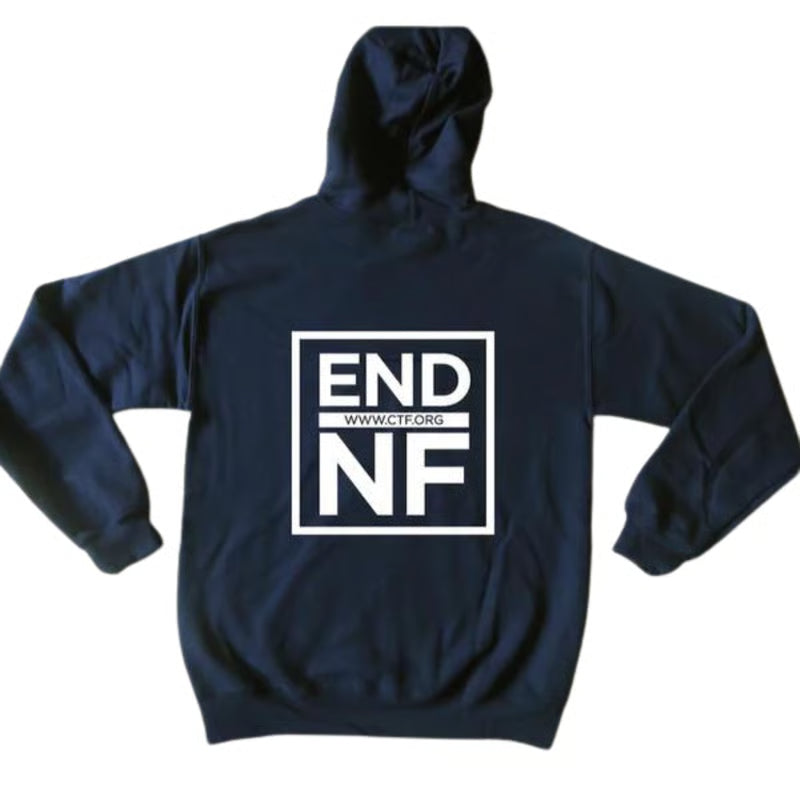 Born a Fighter Navy Hooded Sweatshirt
