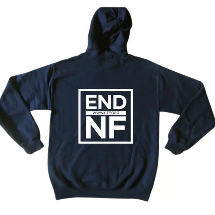 Born a Fighter Navy Hooded Sweatshirt